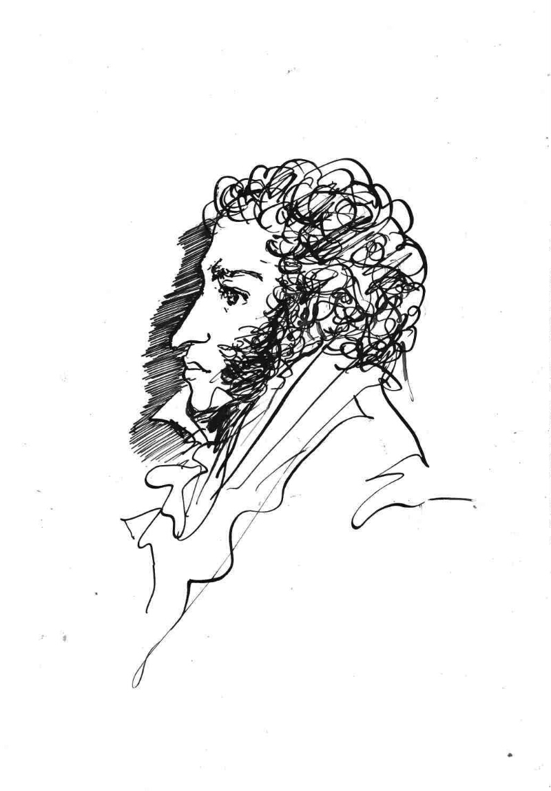 Александр Сергеевич Пушкин профиль